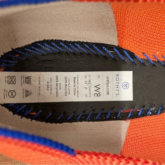 Rothy's retired round toe flat in Persimmon - Picture 4 of 4